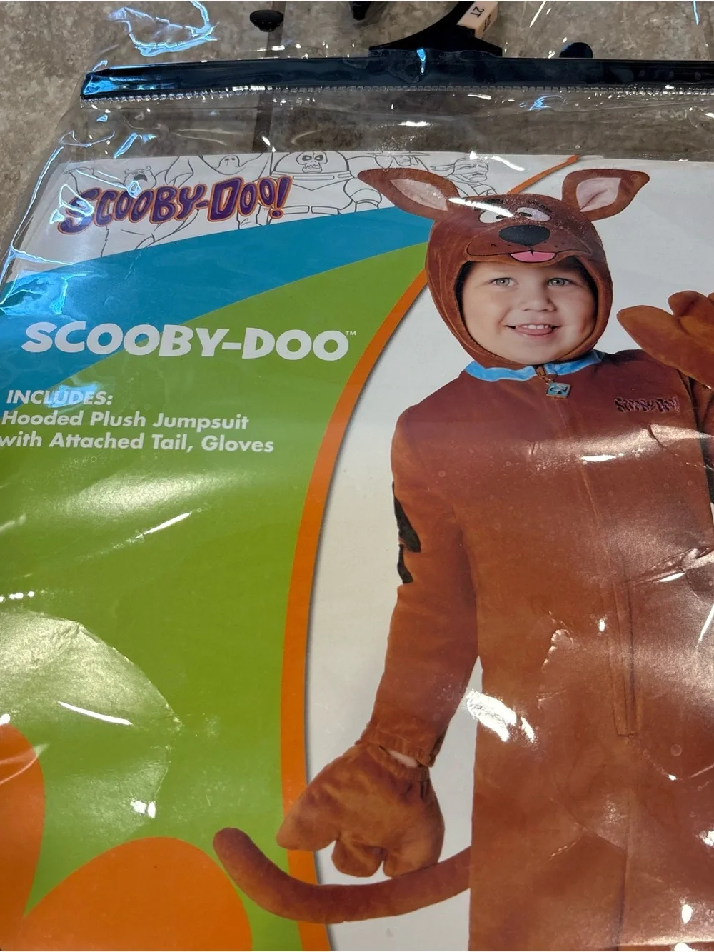 Scooby Doo Costume 2T Spirit Halloween Kids Dog Brown